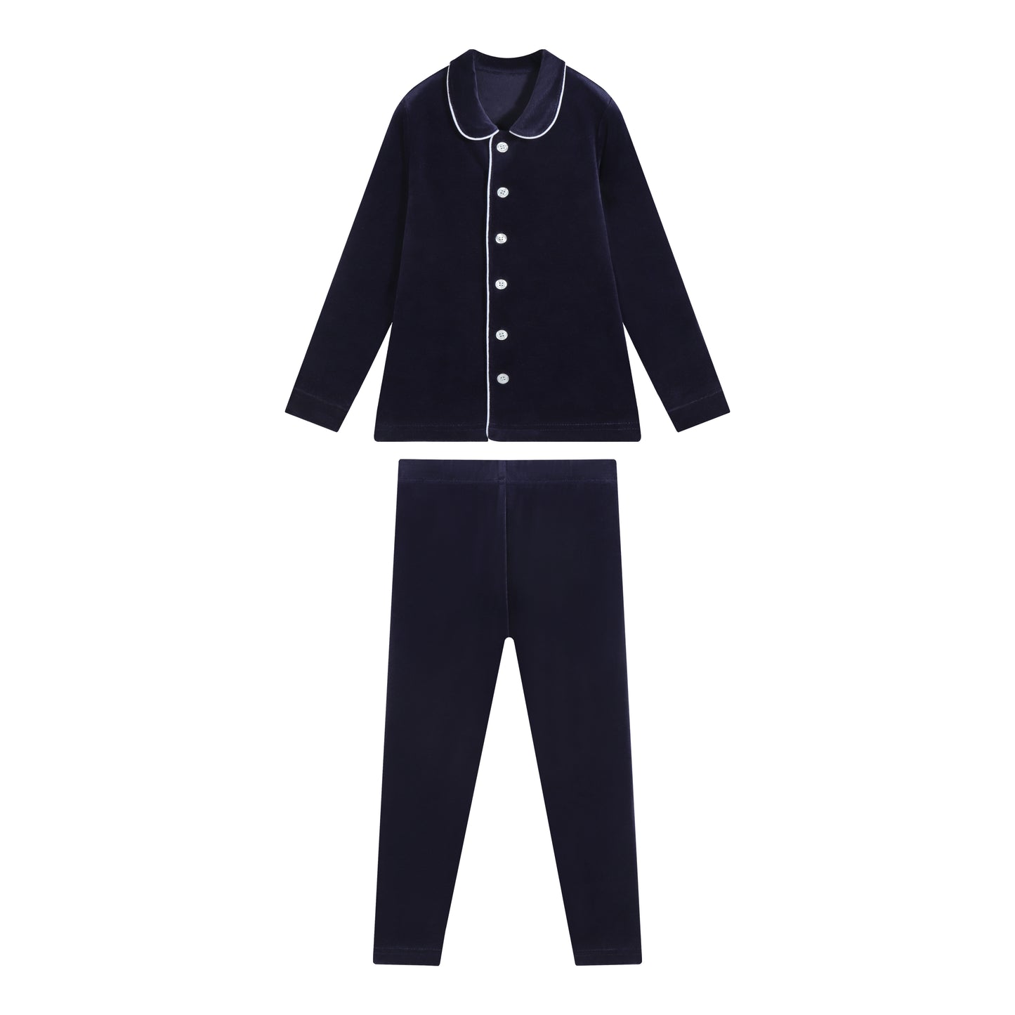 Navy Velour Loungewear