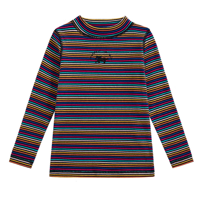 Carousel Striped Mock Neck