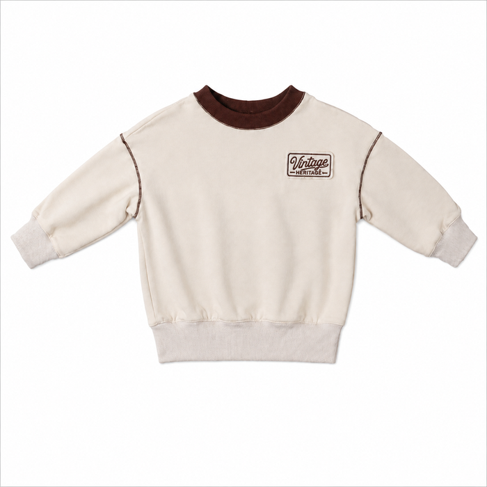 Heritage Cream Boys Sweatshirt