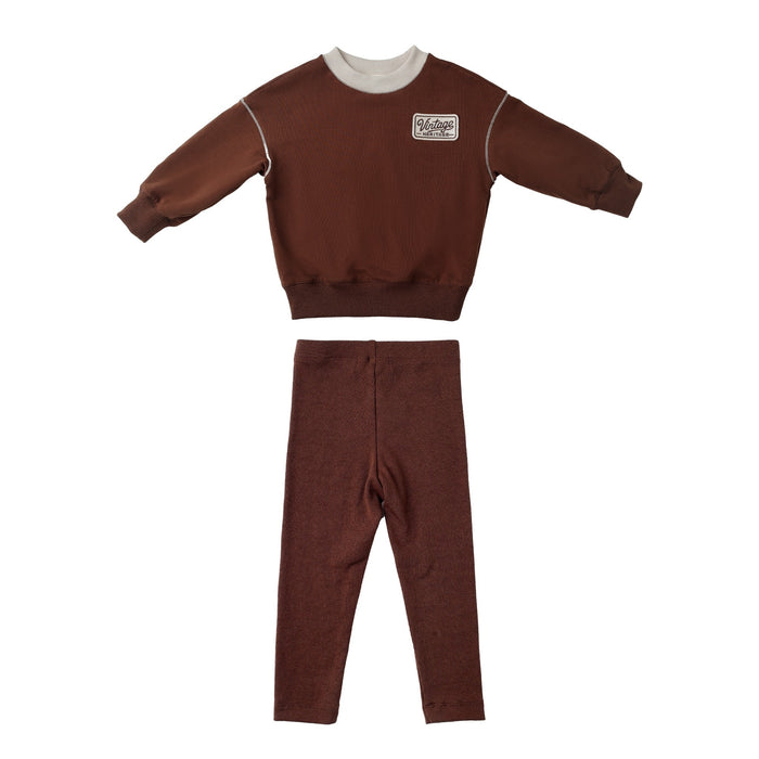 Heritage Brown Baby Boys Set