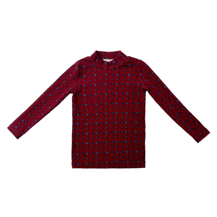 Heritage Crimson Mock Neck